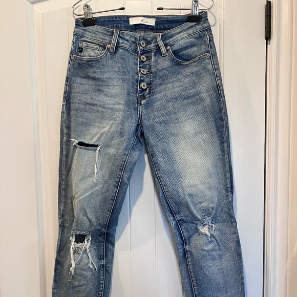 KanCan Women's Ripped Denim Jeans - Picture 1 of 6